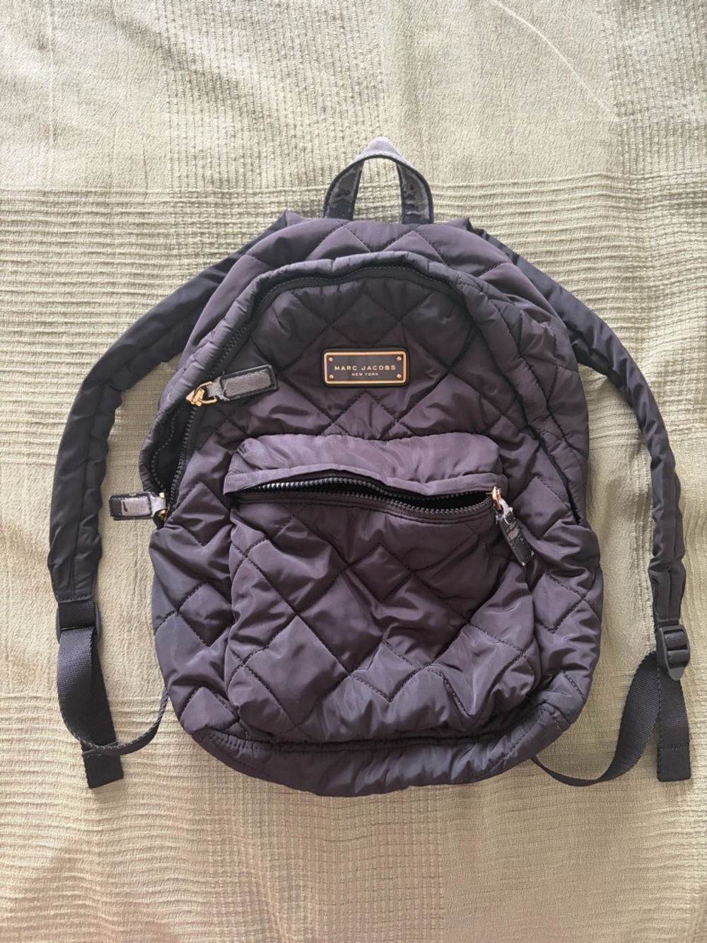 Marc Jacobs Quilted Nylon Mini Backpack - Charcoal